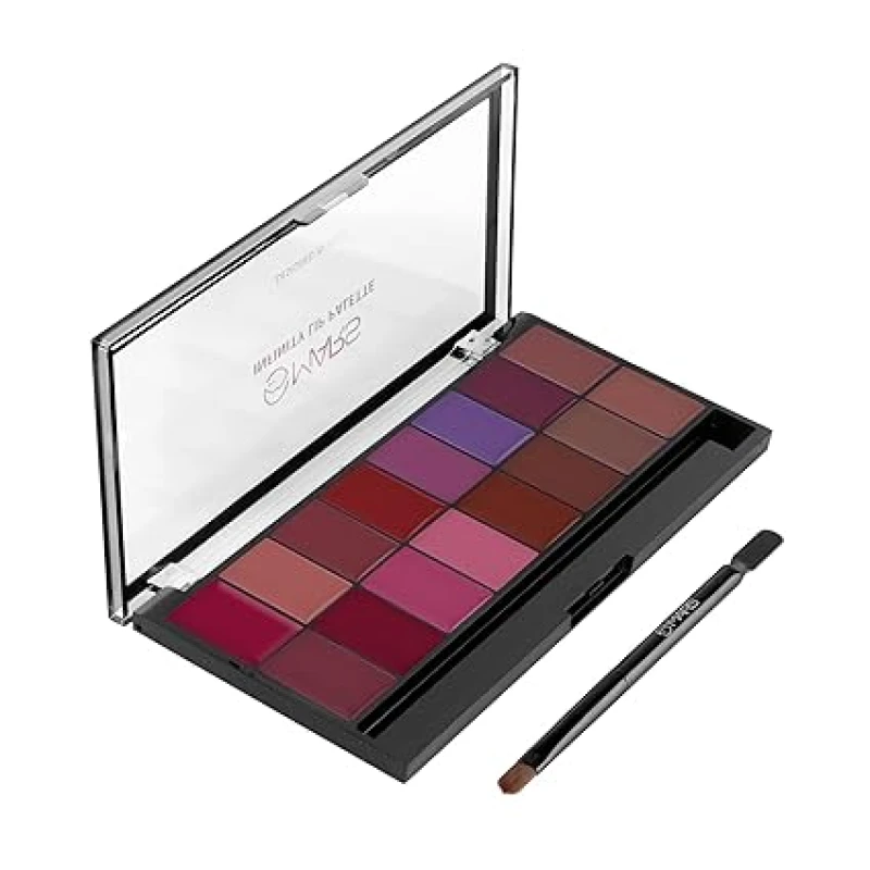 MARS Infinity Lip Palette | Demi Matte | 16 Colors to Infinte Lipstick Colors | Free Spatula cum Applicator (36.0 gm) (02-Multicolor) thumbnail 7